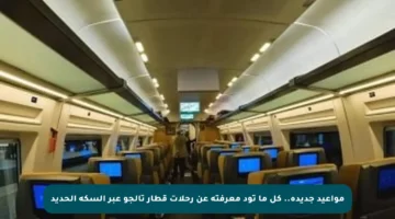 مواعيد جديدة.. كل ما تود معرفته عن رحلات قطار تالجو عبر السكة الحديد